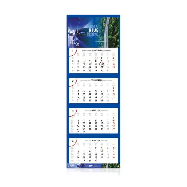4-Monats-Kalender 2026